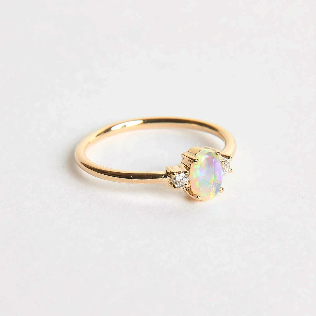 Fofo Opal Diamond Ring